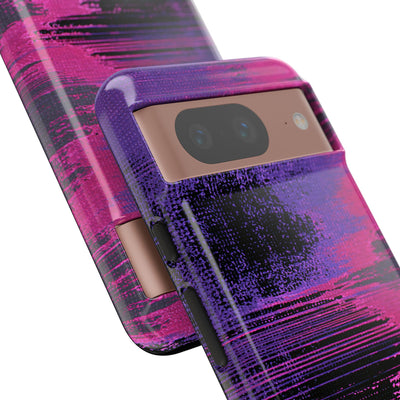 Neon Signal Shift · Tough Phone Case for Pixel ·  Purple