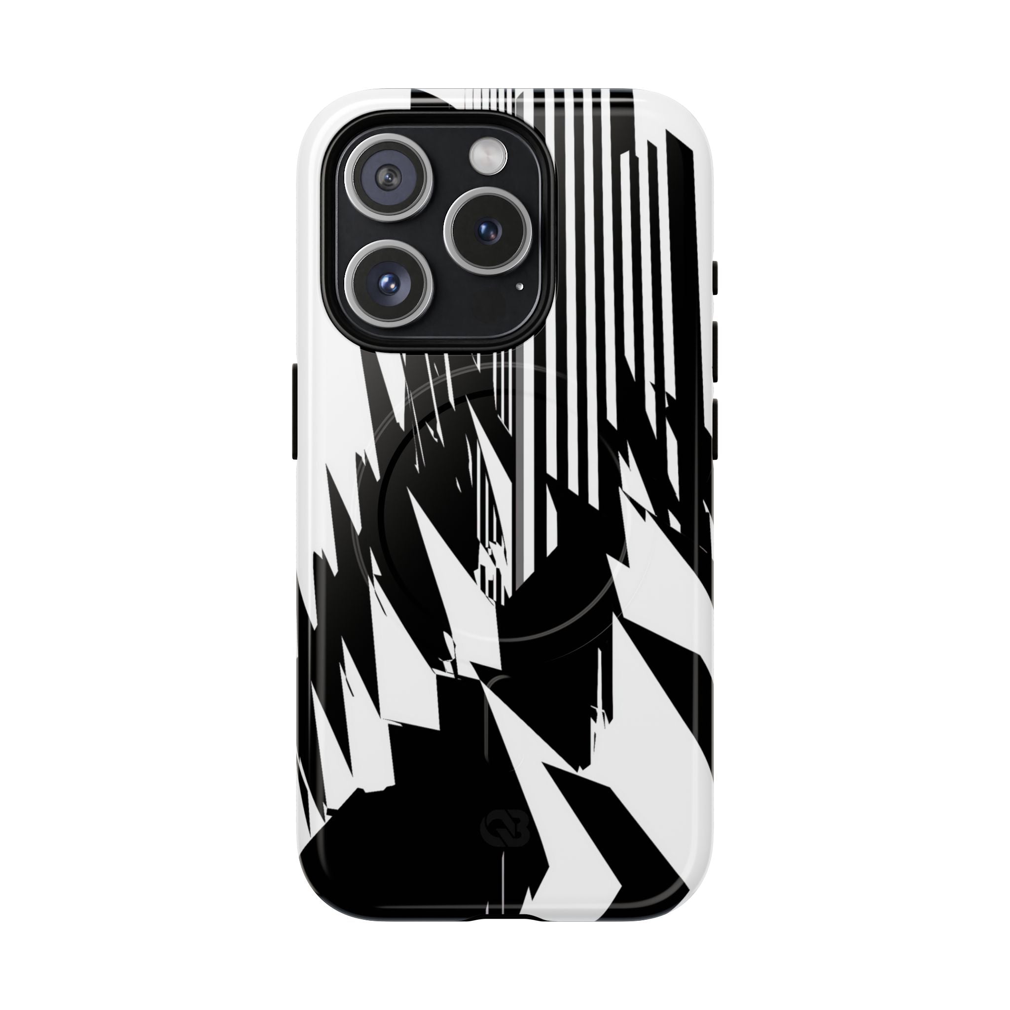 White Tough 2.0 Magsafe Phone Case for iPhone - Shattered Vector Spire
