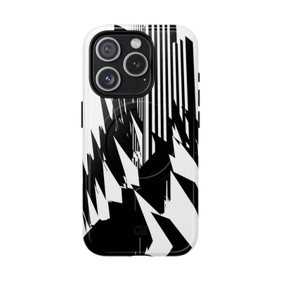 White Tough 2.0 Magsafe Phone Case for iPhone - Shattered Vector Spire