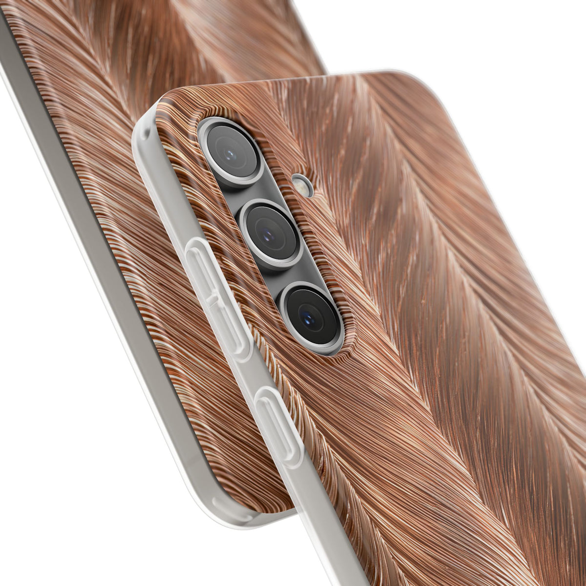 Rose Gold Weave · Lite Phone Case for Samsung · Brown