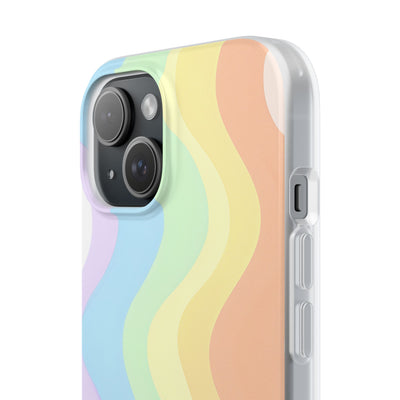 Pastel Ripple Flow · Soft Phone Case for iPhone