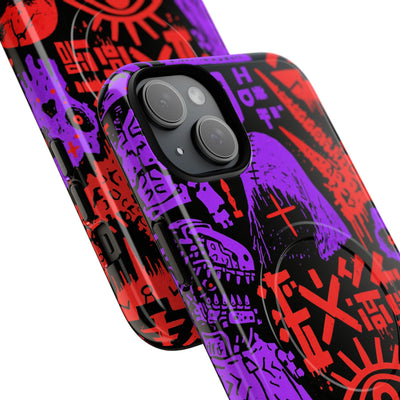 Underground Cyber Glyphs · Tough 2.0 Magnetic Phone Case for iPhone · Black