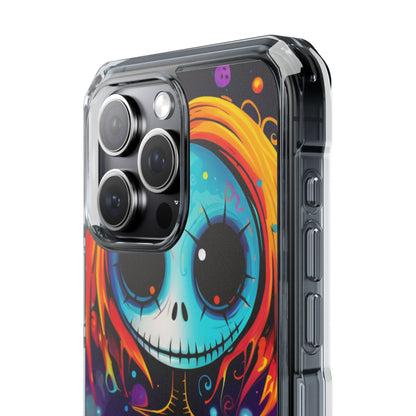 Blue Skull Swirl iPhone 15 Pro Max Case - Impact - CASE•BOB