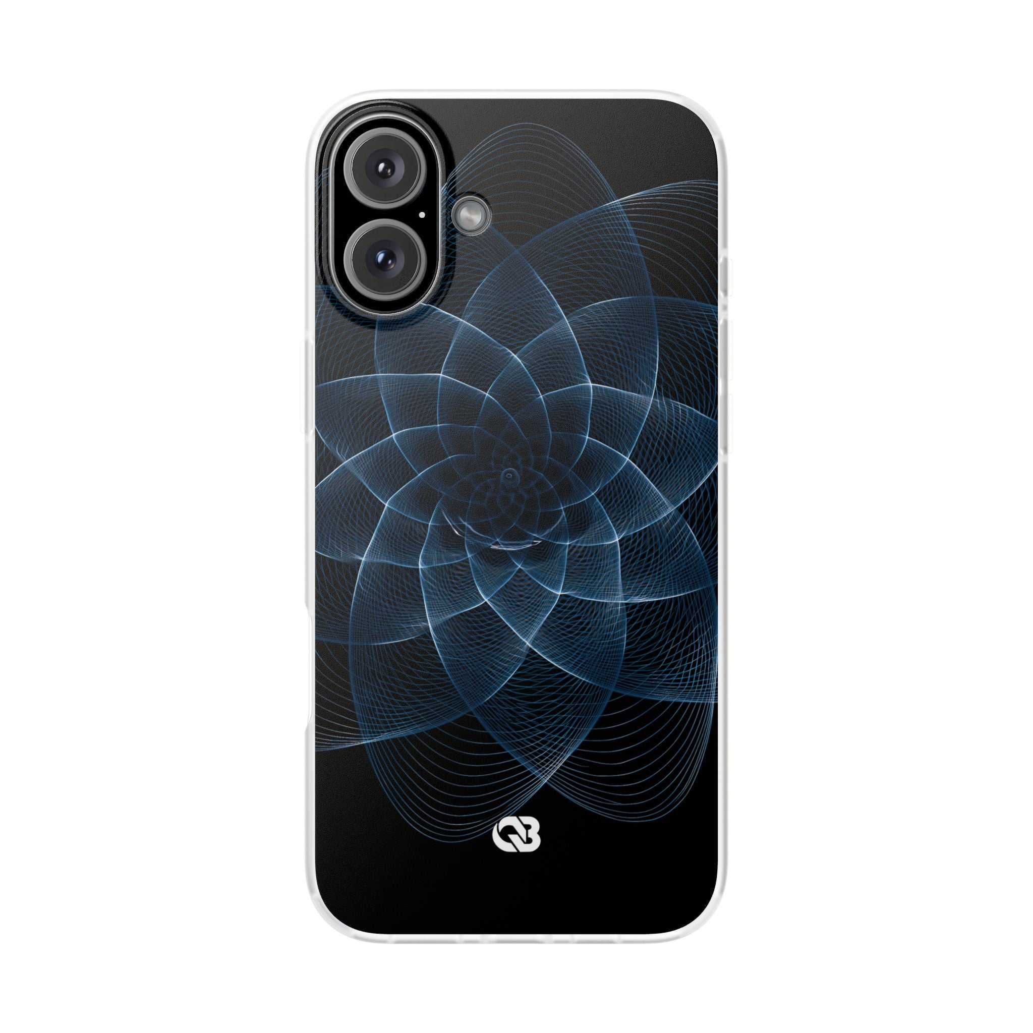 Blue Lite Phone Case for iPhone - Cobalt Geometric Bloom