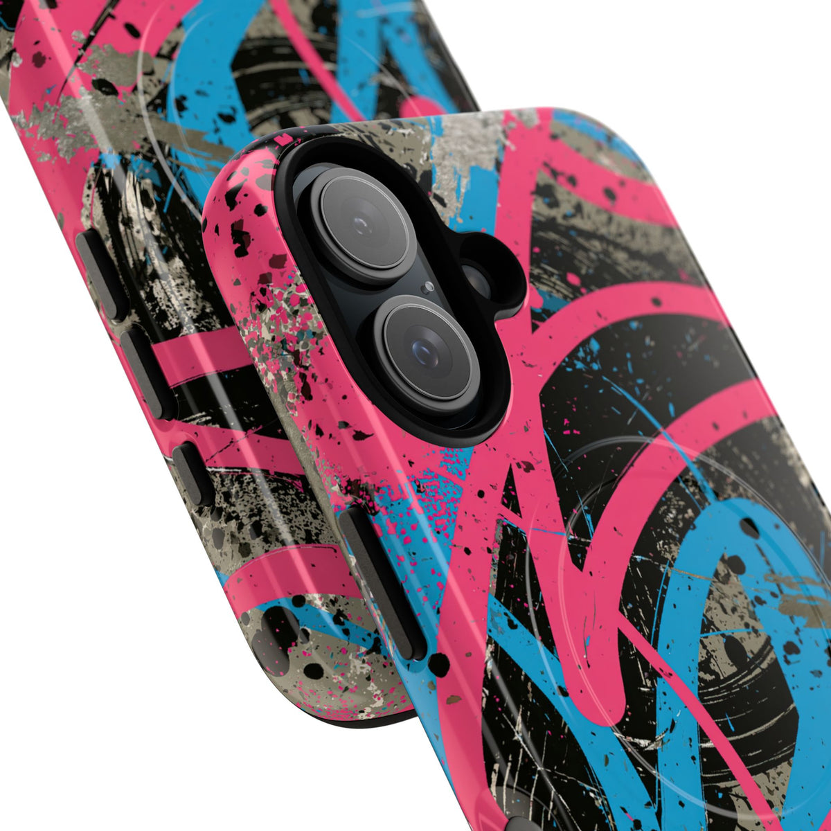 Cyber Splatter Flow · Tough 2.0 Magnetic Phone Case for iPhone · Pink