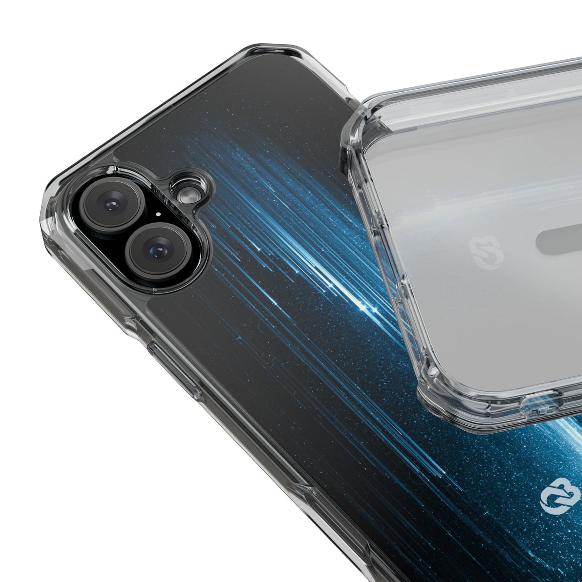 Nocturnal Cascade · Clear Impact Magnetic Phone Case for iPhone ·  Black