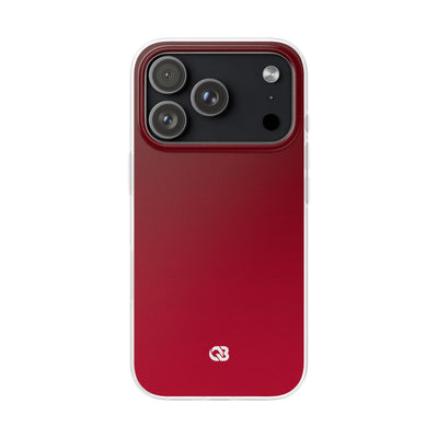 Red Lite Phone Case for iPhone - Crimson Velvet Fade