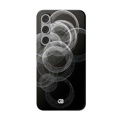 Black Lite Phone Case for Samsung - Kinetic Wireframe Orbit