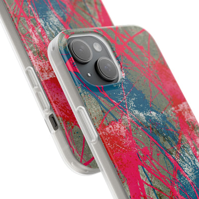 Neon Static Drip · Lite Phone Case for iPhone ·  Pink