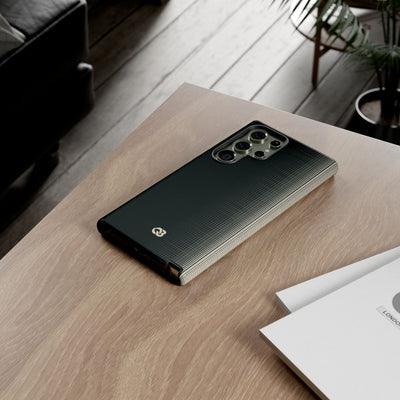 Grey Tough Phone Case for Samsung - Charcoal Tech Grid