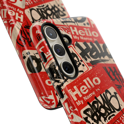 Slap Tag Collage · Tough Phone Case for Samsung · Red