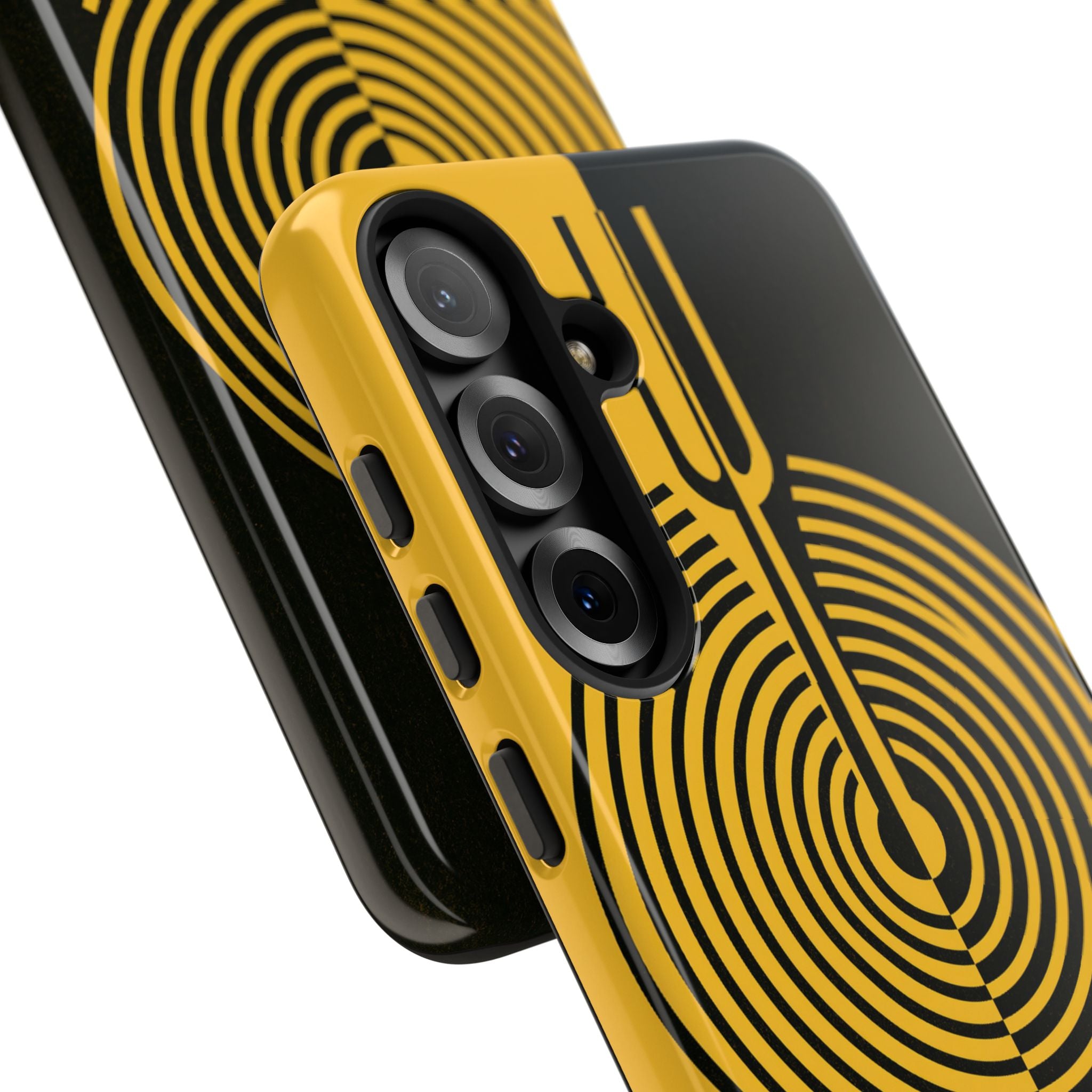 Yellow Tough Phone Case for Samsung - Voltage Sector Pulse