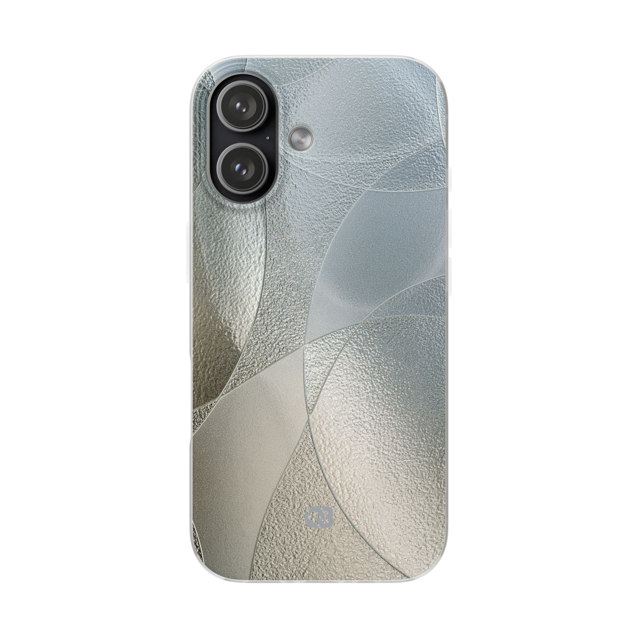 Silver Lite Phone Case for iPhone - Frosted Silver Mosaic