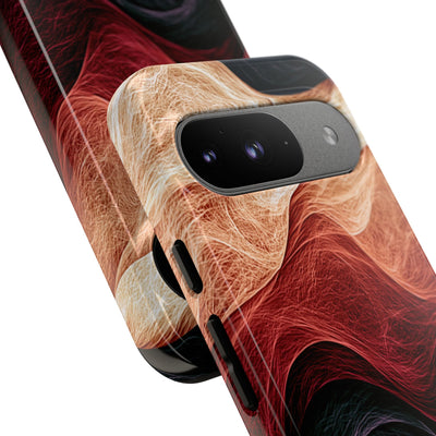 Ember Wave Dispersion · Tough Phone Case for Pixel ·  Red