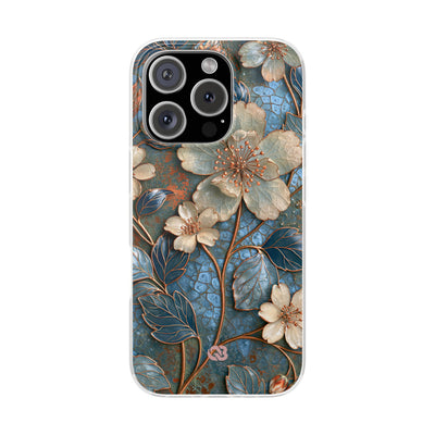 Gilded Blossom Reverie · Lite Phone Case for iPhone ·  Teal