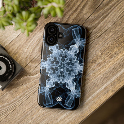 Blue Tough Phone Case for iPhone - Glacial Smoke Crown