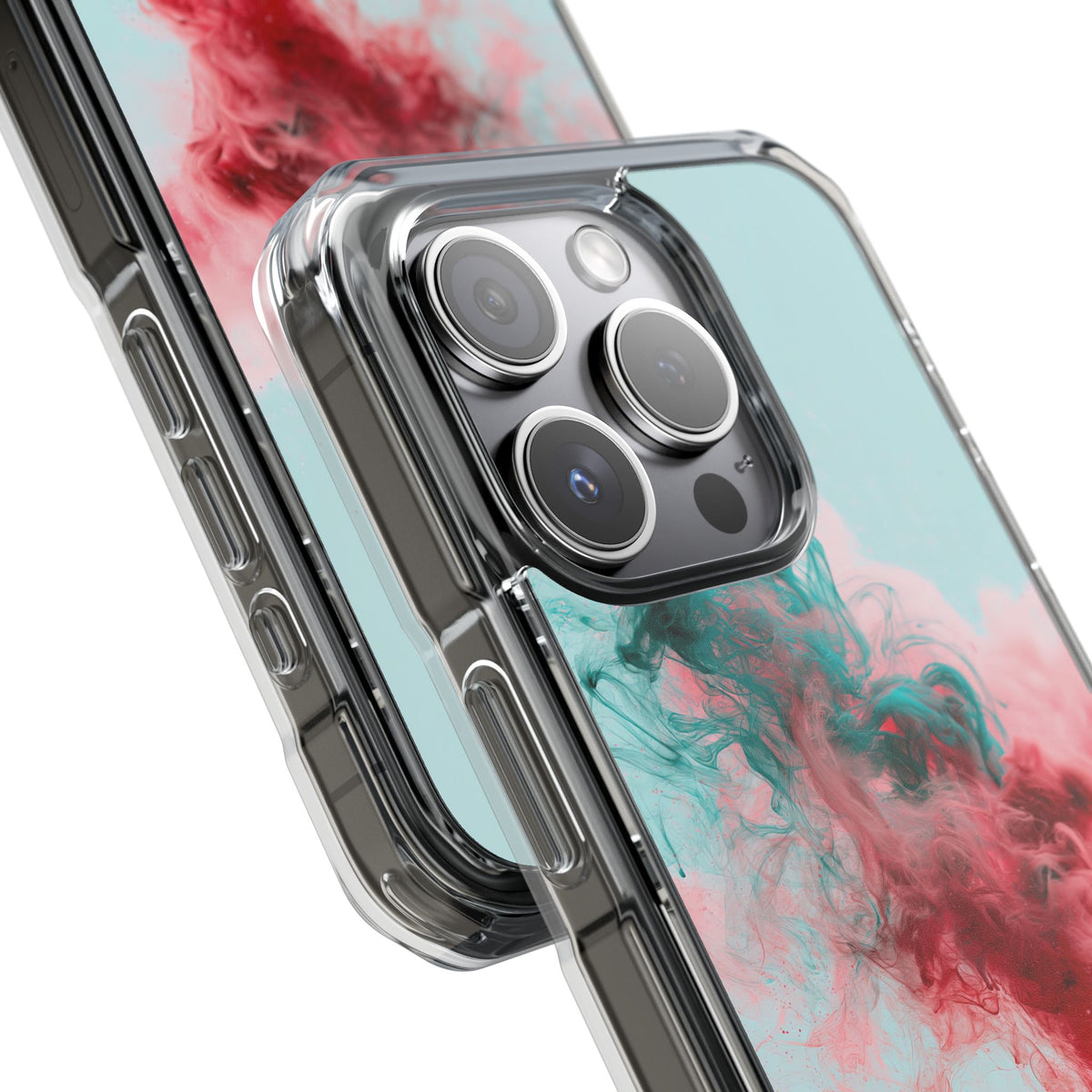 Sonic Bloom · Clear Impact Magnetic Phone Case for iPhone · Red