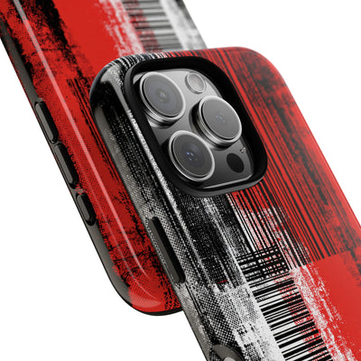 Distorted Barcode · Tough Phone Case for iPhone · Black