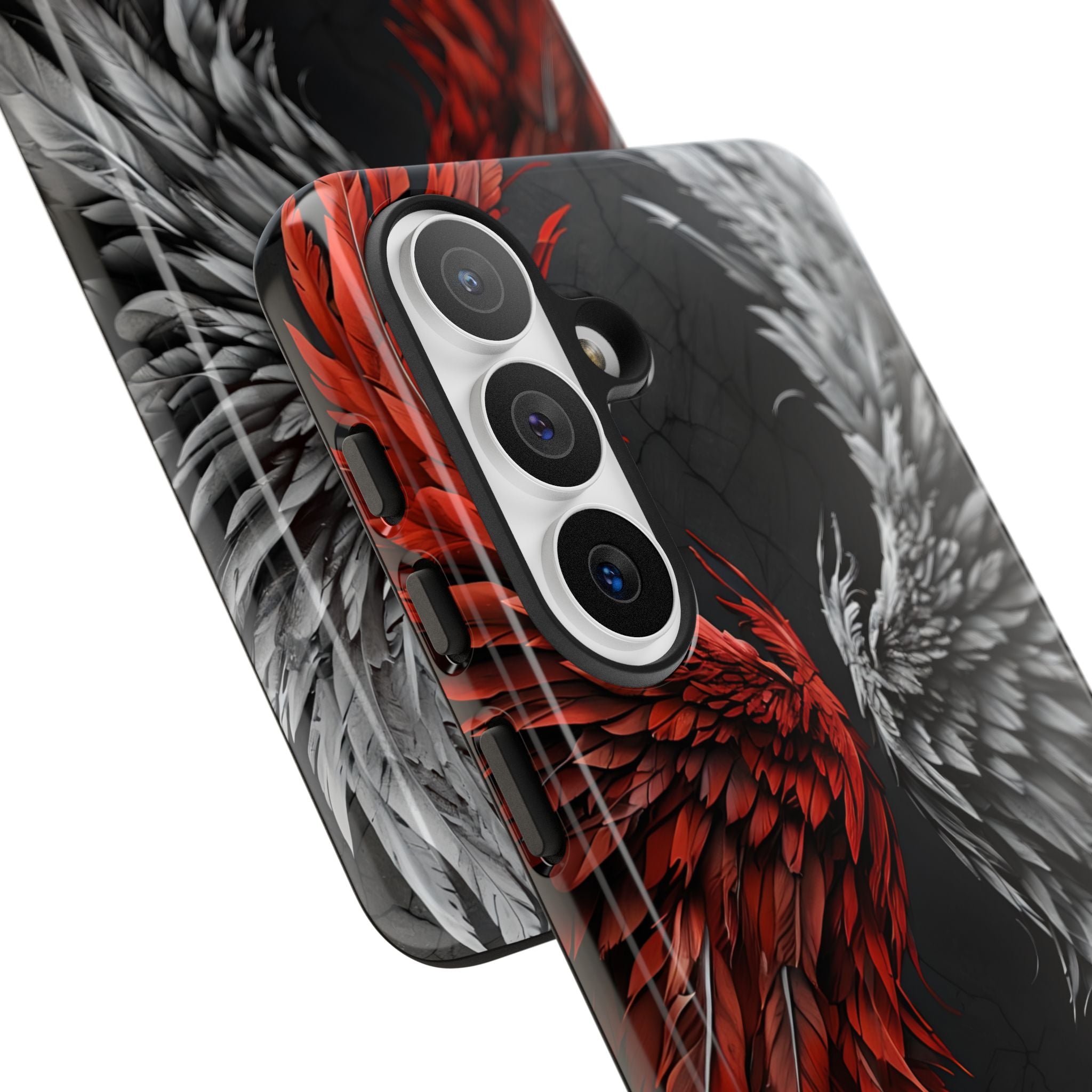 Split Crimson Wing · Tough Handyhülle für Samsung