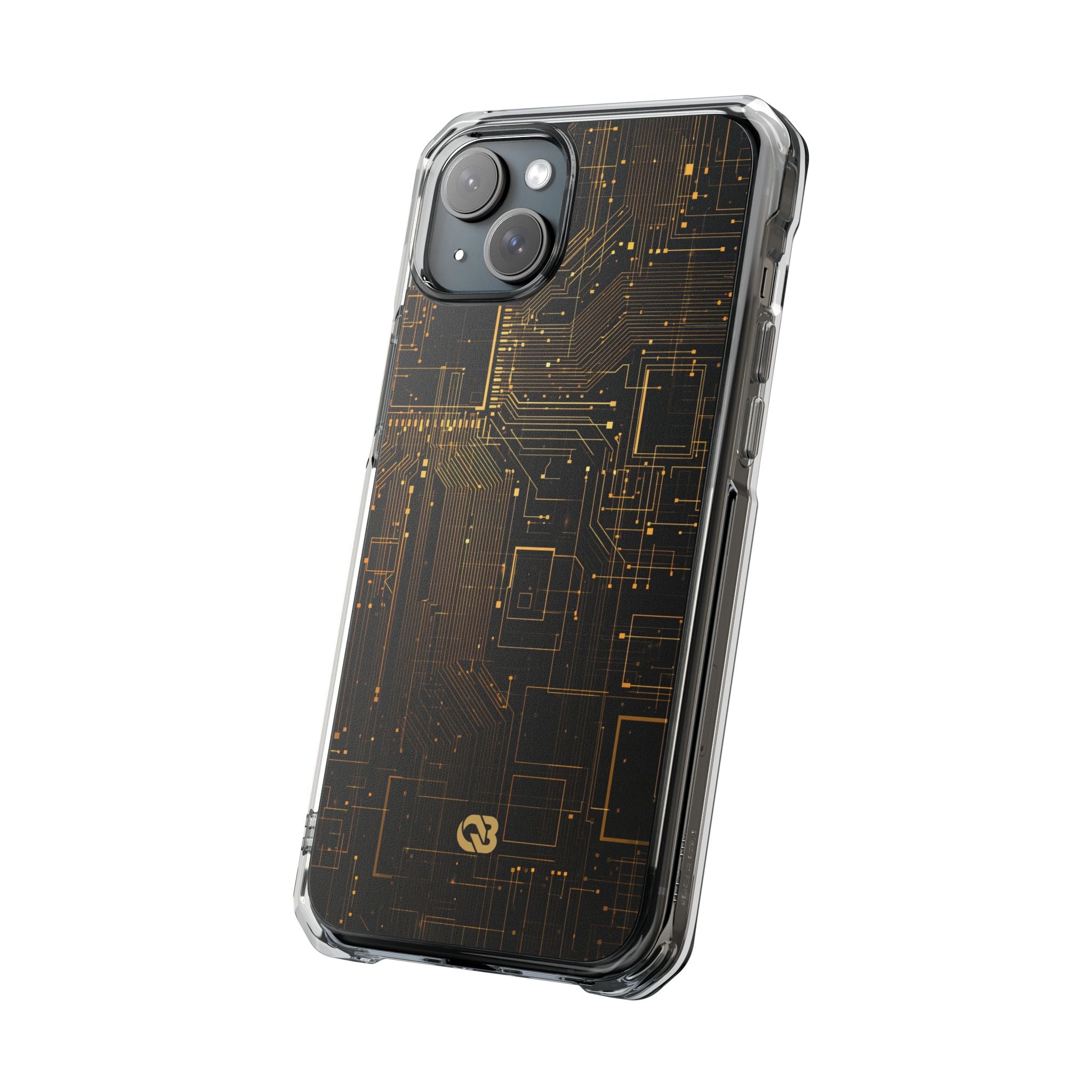 Gold Impact MagSafe Phone Case for iPhone - Amber Core Mainframe