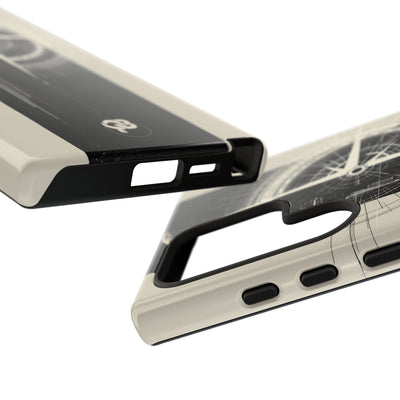 Beige Tough Phone Case for Samsung - Zenith Vector Spire