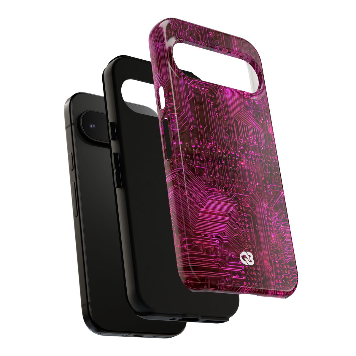 Magenta Circuit Trace · Tough Phone Case for Pixel ·  Pink