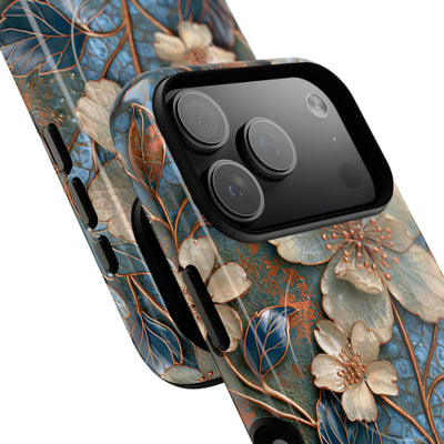 Gilded Blossom Reverie · Tough 2.0 Magnetic Phone Case for iPhone · Teal