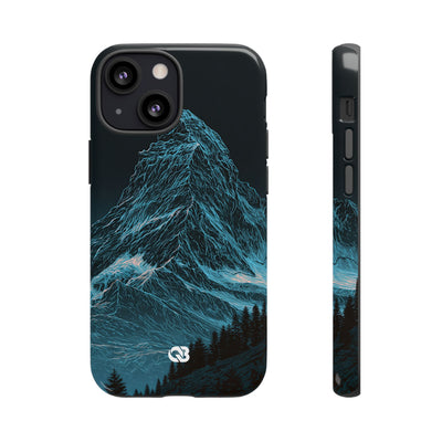 Glacial Alpine Peak · Tough Phone Case for iPhone · Blue