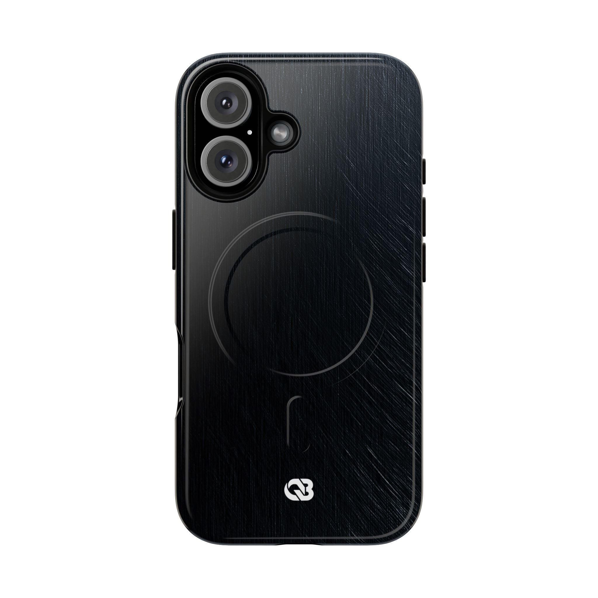 Black Tough 2.0 Magsafe Phone Case for iPhone - Midnight Brushed Grain