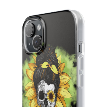 Solsikke Kranium iPhone 15 Plus Cover - Blød