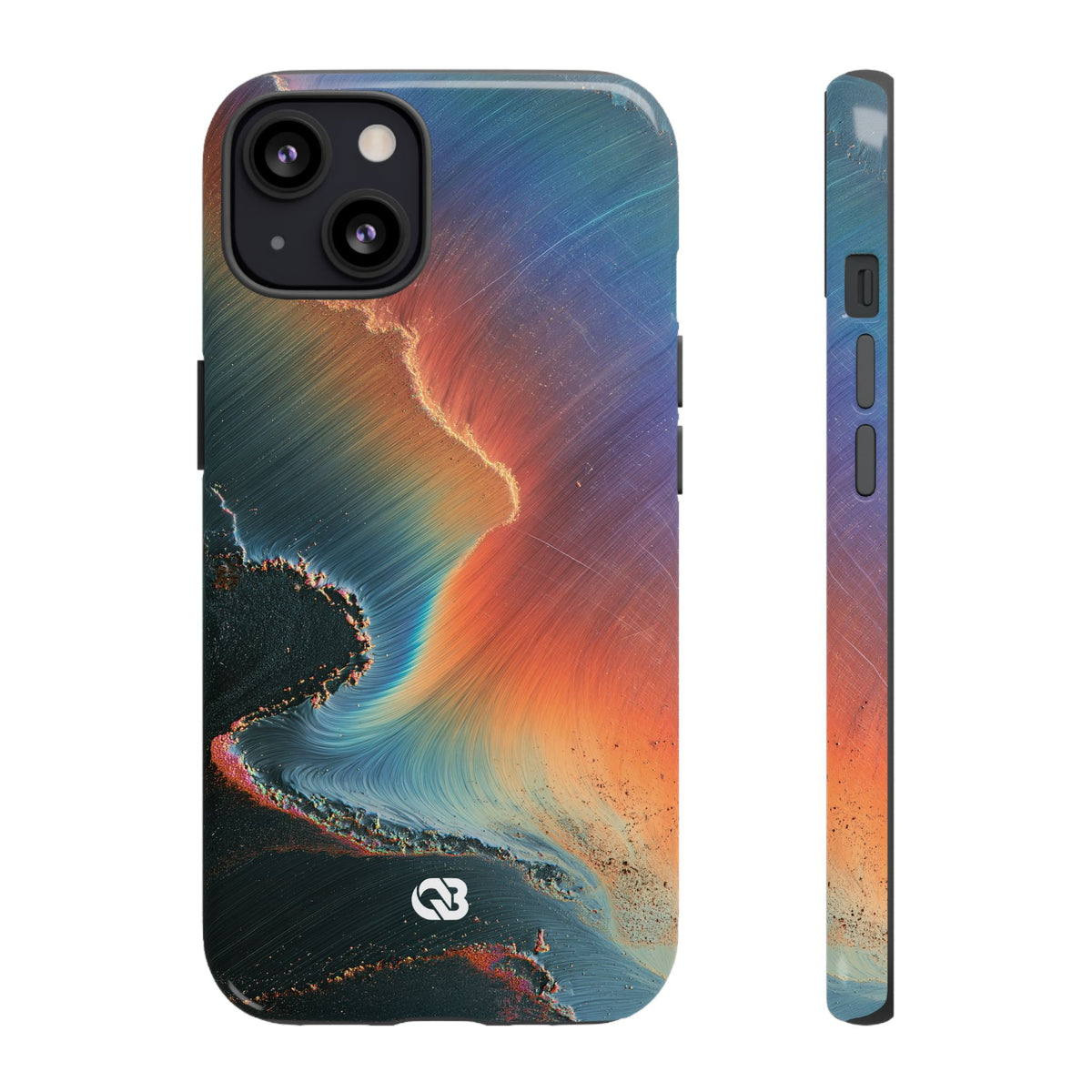 Prismatic Aura Shift · Tough Phone Case for iPhone · Blue