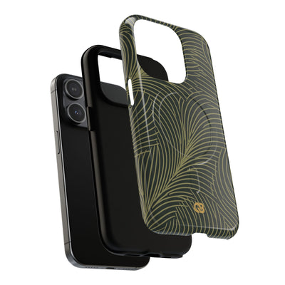 Green Tough 2.0 Magsafe Phone Case for iPhone - Dark Olive Plume