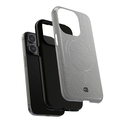 Grey Tough 2.0 Magsafe Phone Case for iPhone - Chrome Mesh Warp