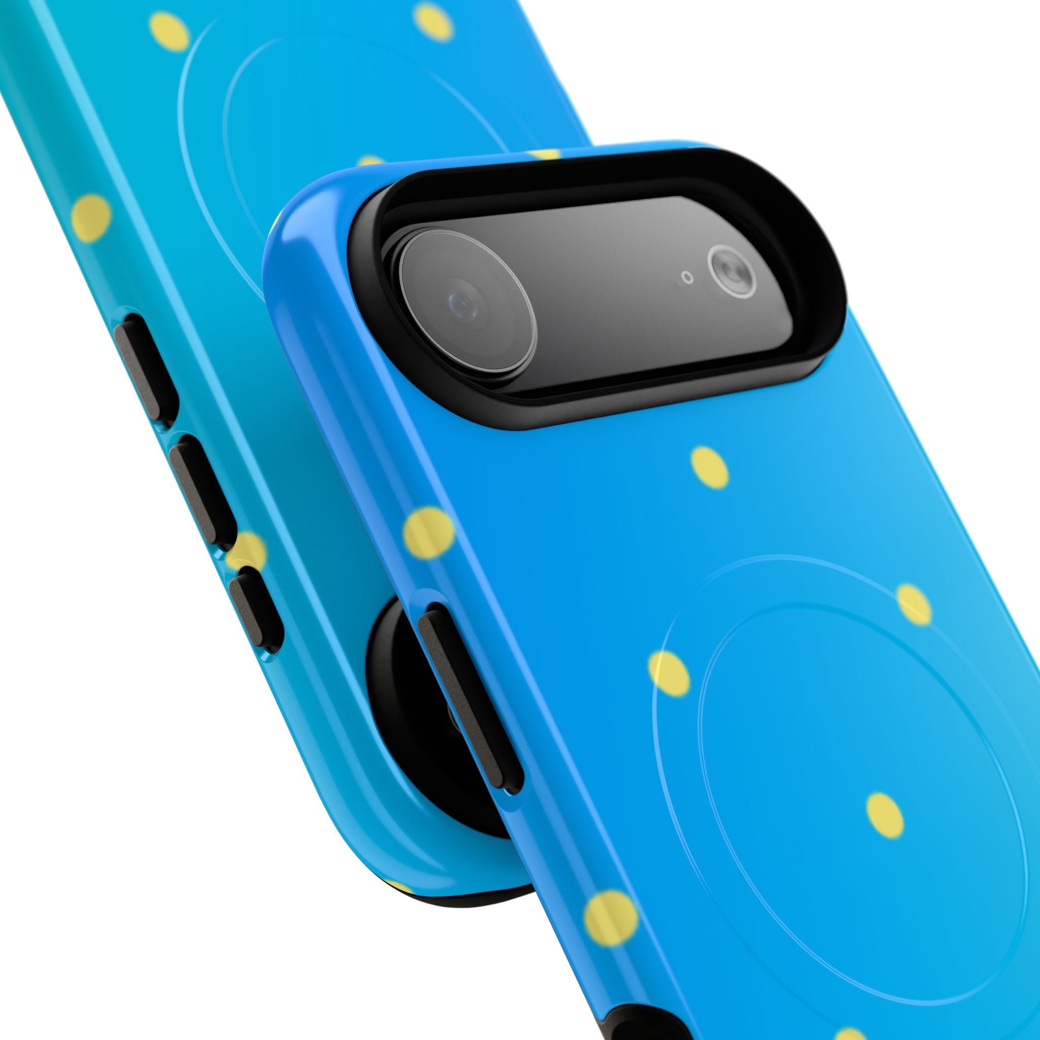 Cyan Sun Dots · Tough+ Phone Case for iPhone · Magsafe