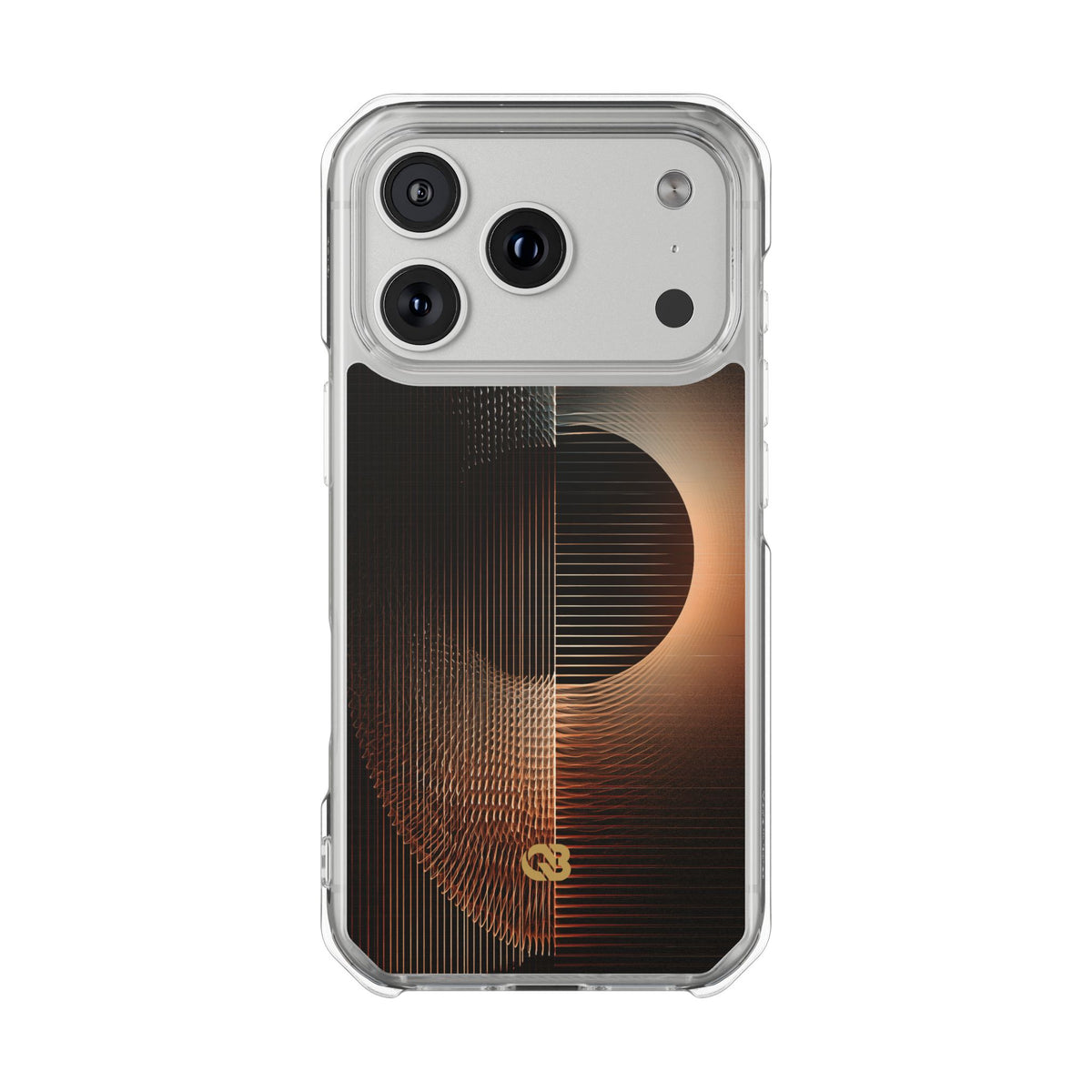 Amber Meridian · Clear Impact Magnetic Phone Case for iPhone · Black