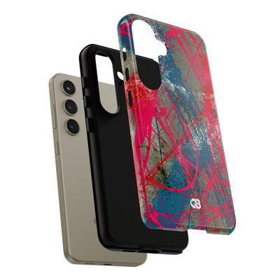 Neon Static Drip · Tough Phone Case for Samsung · Pink