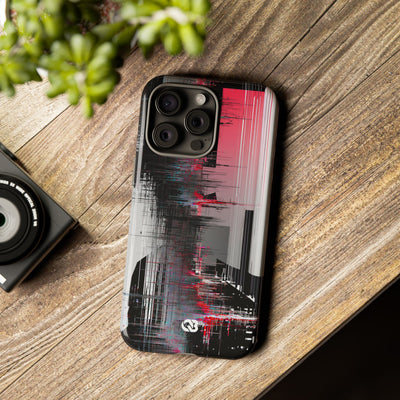 Black Tough Phone Case for iPhone - Crimson Data Leak