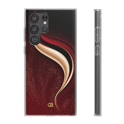 Gilded Crimson Flow · Lite Phone Case for Samsung · Red