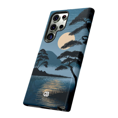 Moonlit Pine Horizon · Tough Phone Case for Samsung · Blue