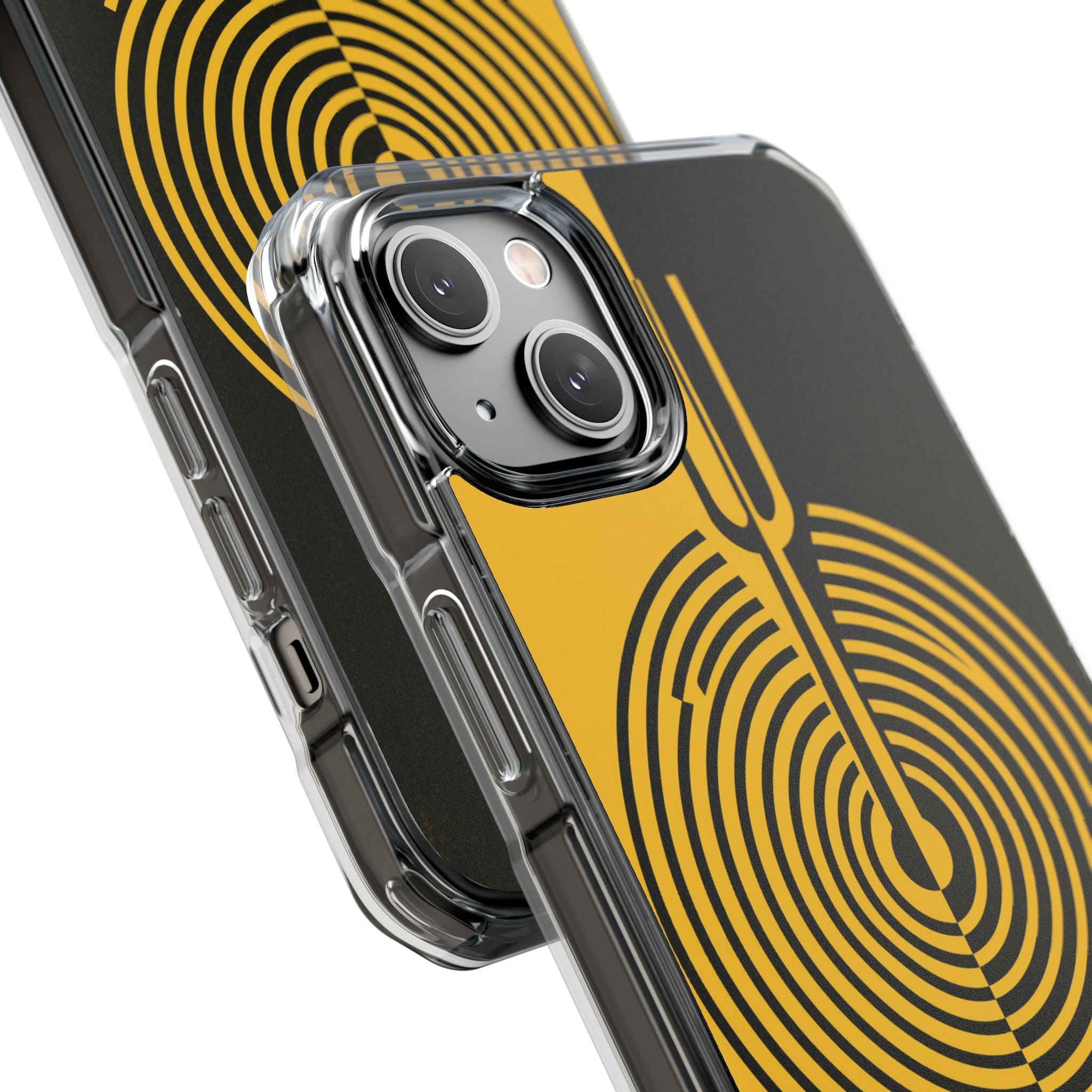 Yellow Impact MagSafe Phone Case for iPhone - Voltage Sector Pulse