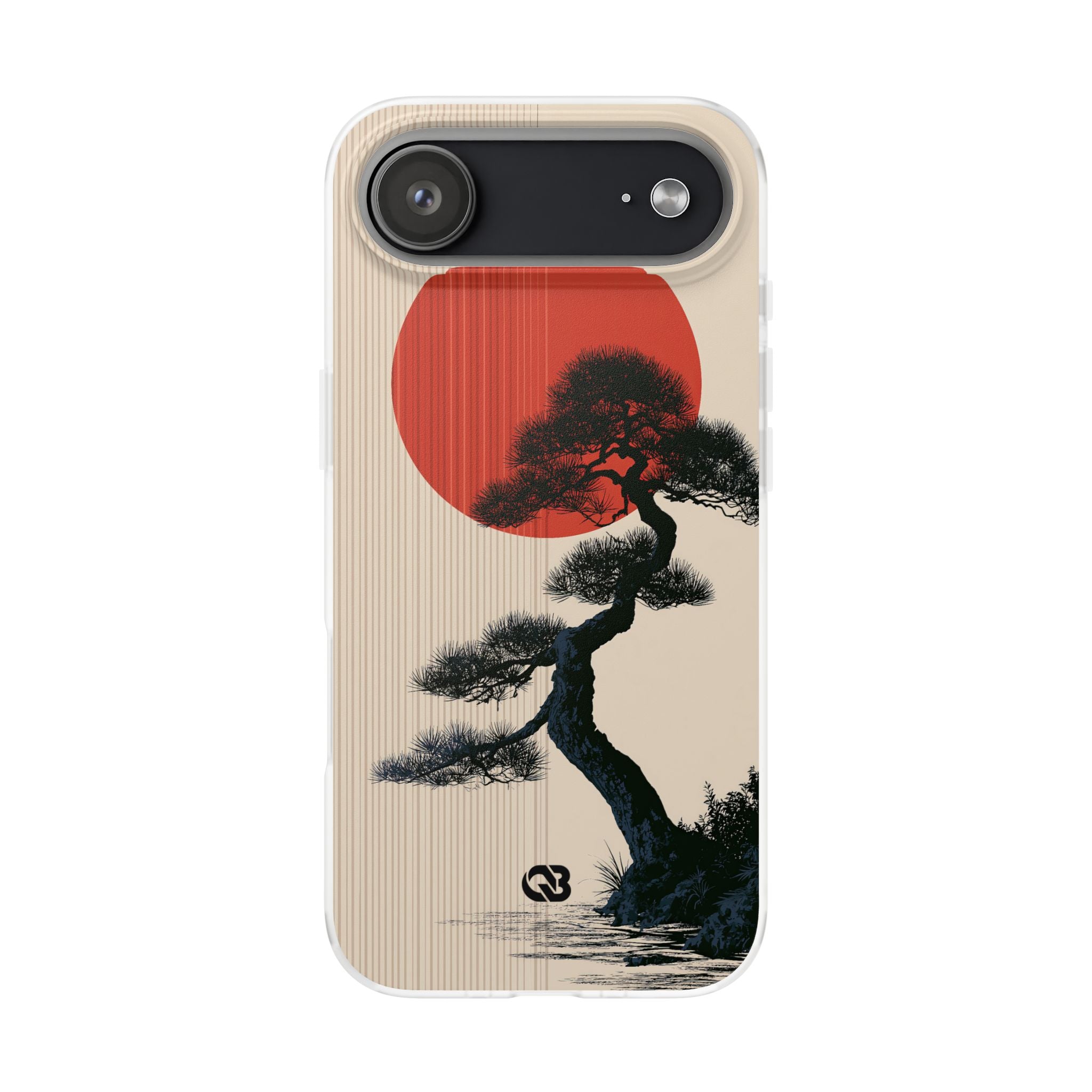 Beige Lite Phone Case for iPhone - Kyoto Crimson Pine