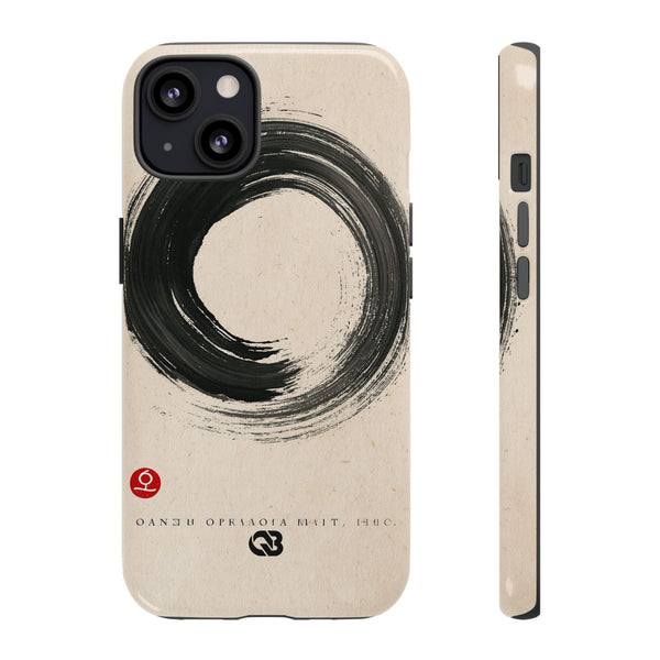 Zen Ensō Circle · Tough Phone Case for iPhone · Beige