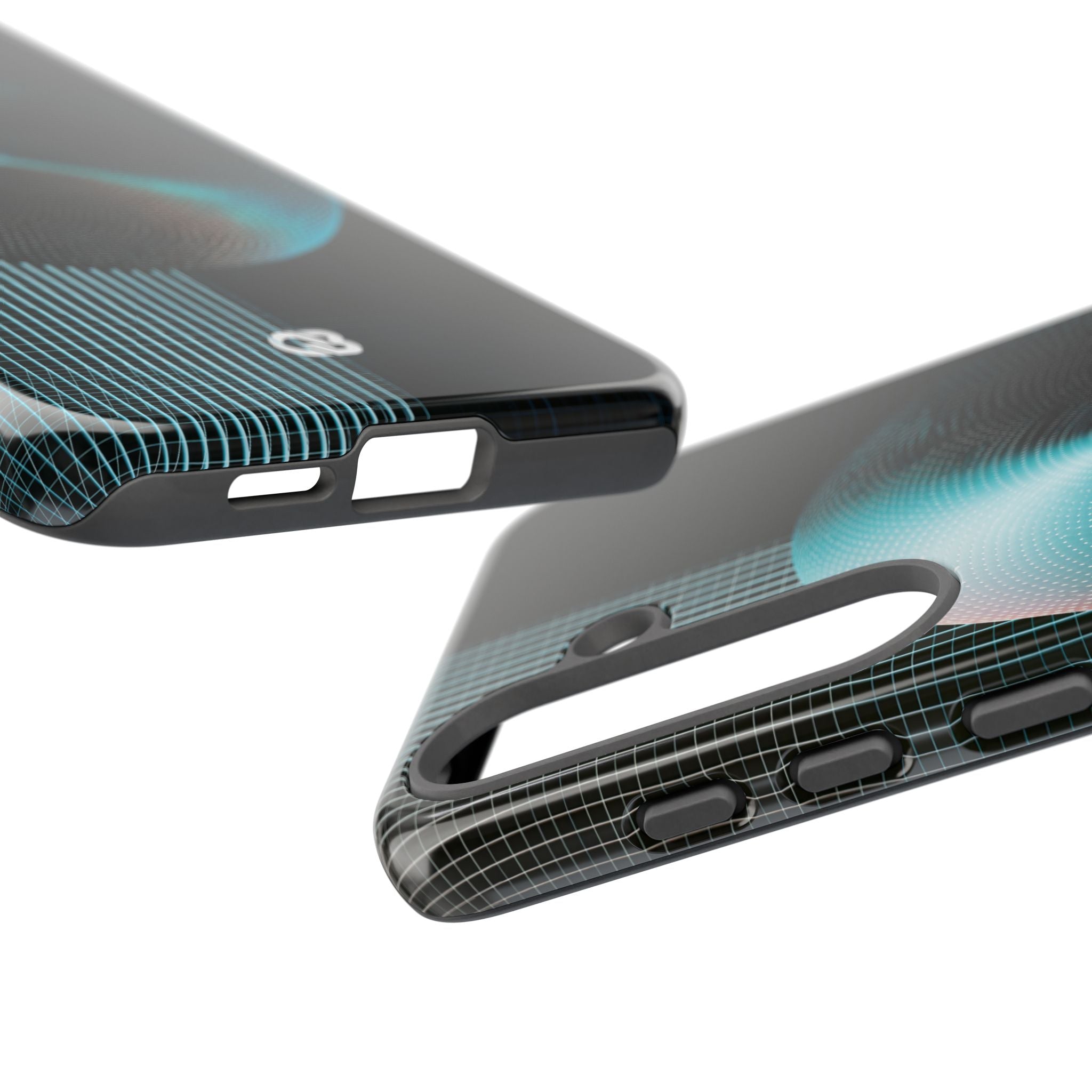 Blue Tough Phone Case for Samsung - Cyan Vector Sphere