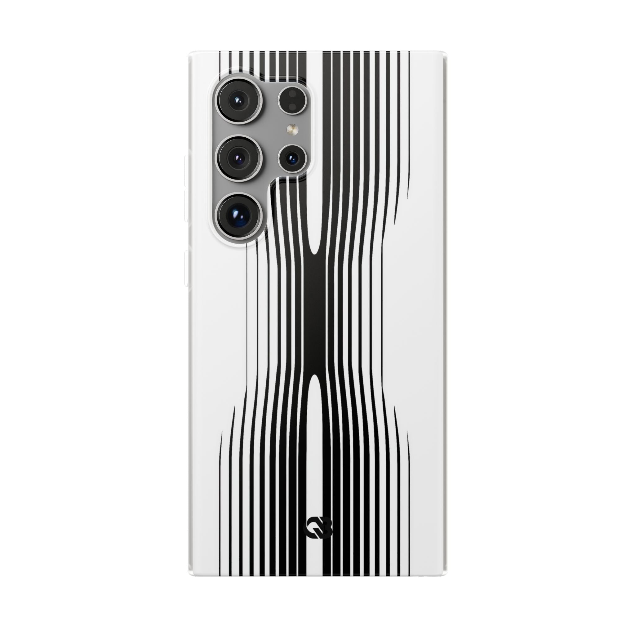 White Lite Phone Case for Samsung - Kinetic Mono Distortion