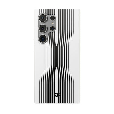 White Lite Phone Case for Samsung - Kinetic Mono Distortion