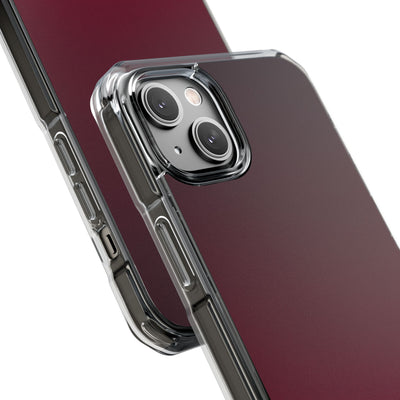 Bordeaux Spectrum · Clear Impact Magnetic Phone Case for iPhone · Red