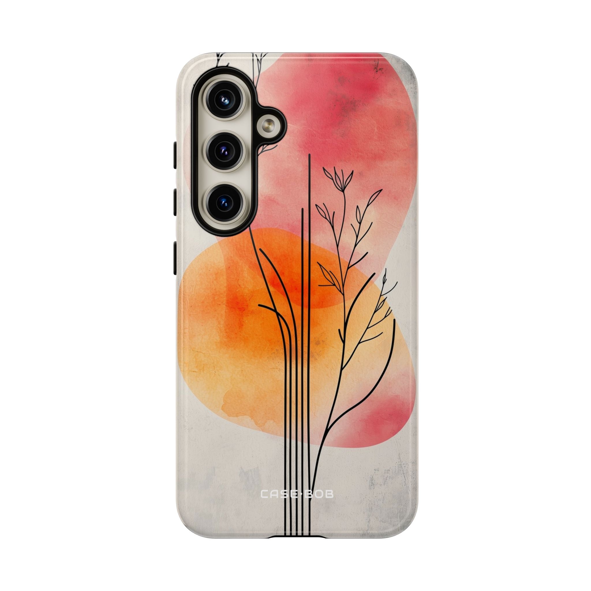Curved Stem Sunset Samsung S24 Case - Tough