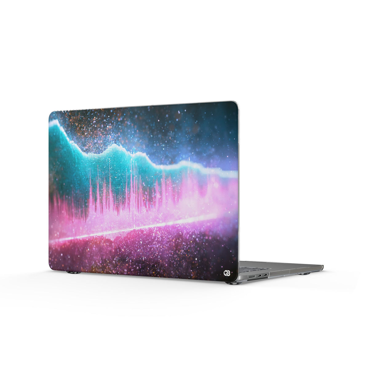 Digital Frequency · Clear Hard Case for MacBook · Pink