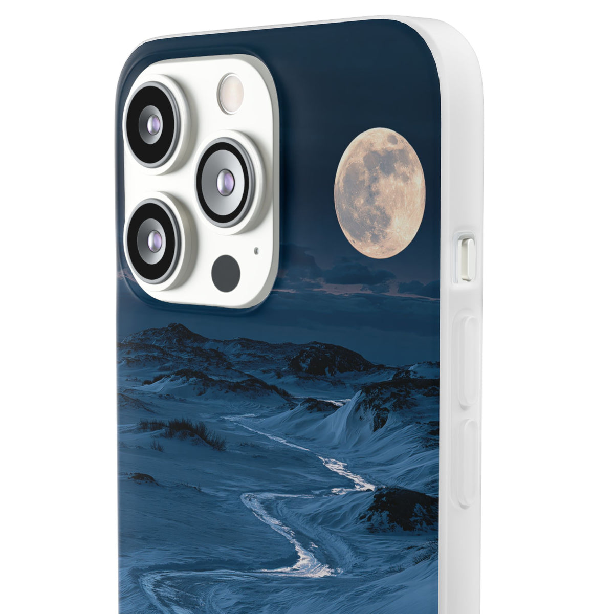 Arctic Moon Drift · Lite Phone Case for iPhone ·  Blue