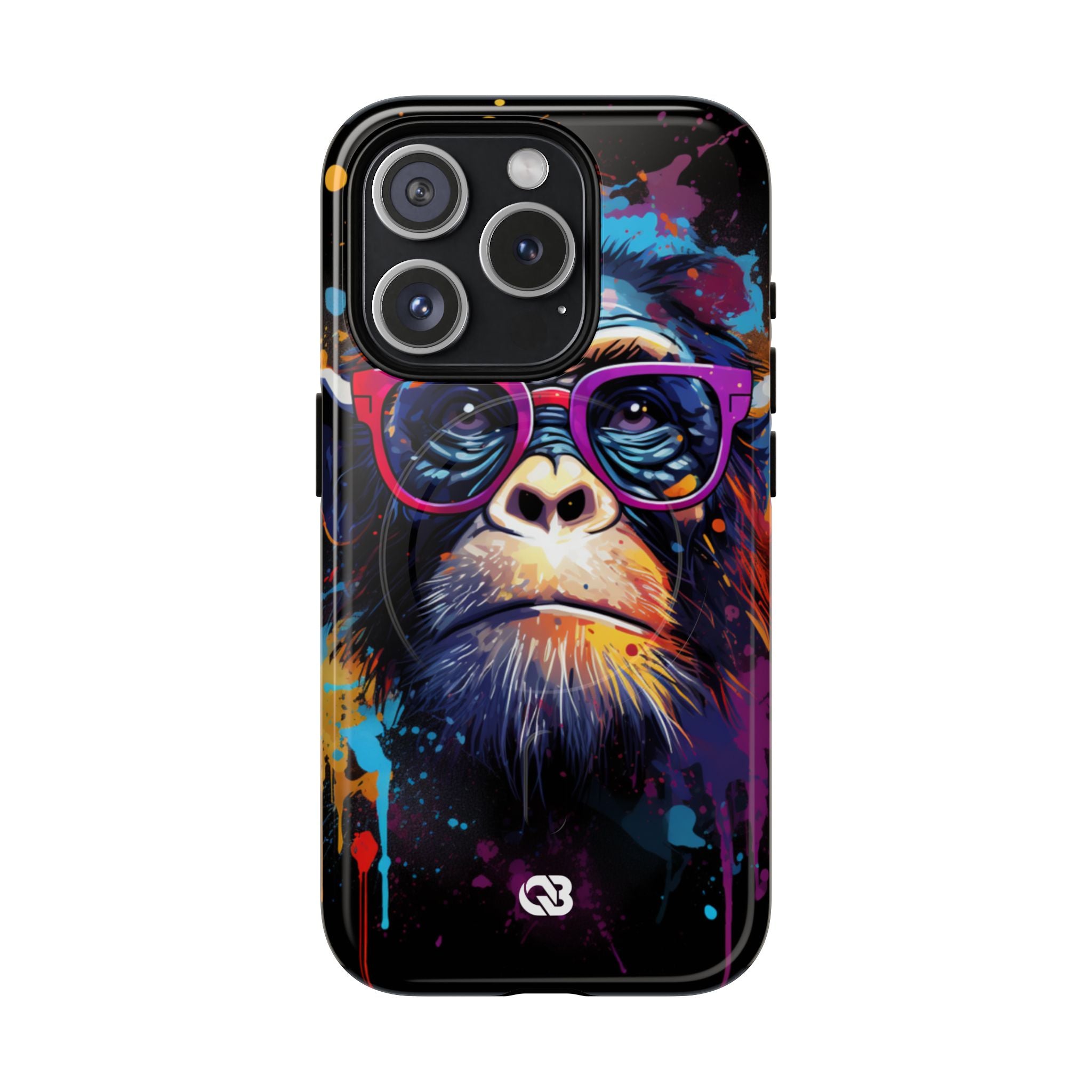 Neon Splatter Primate · Tough+ Magsafe
